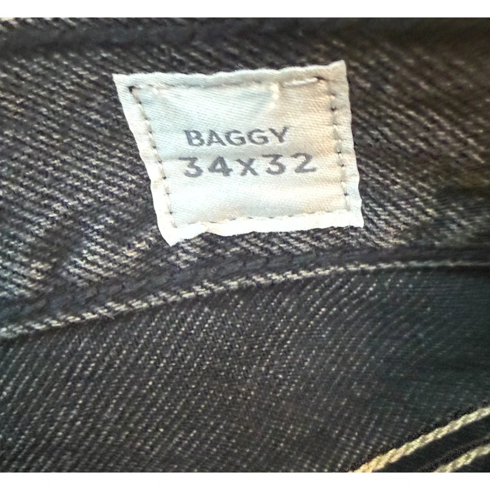 PacSun Mens Baggy Black Jeans 34x32 NWT Skater Y2K Denim